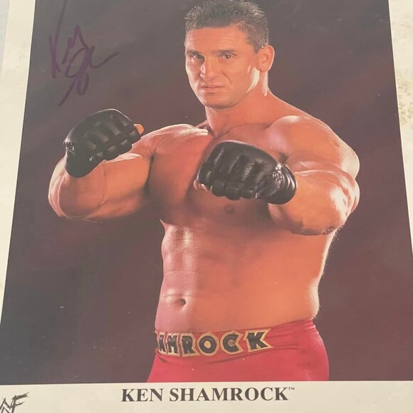 1997 WWF WWE Wrestling Ken Shamrock Signed 8x10 Photograph - Picture 3 of 8